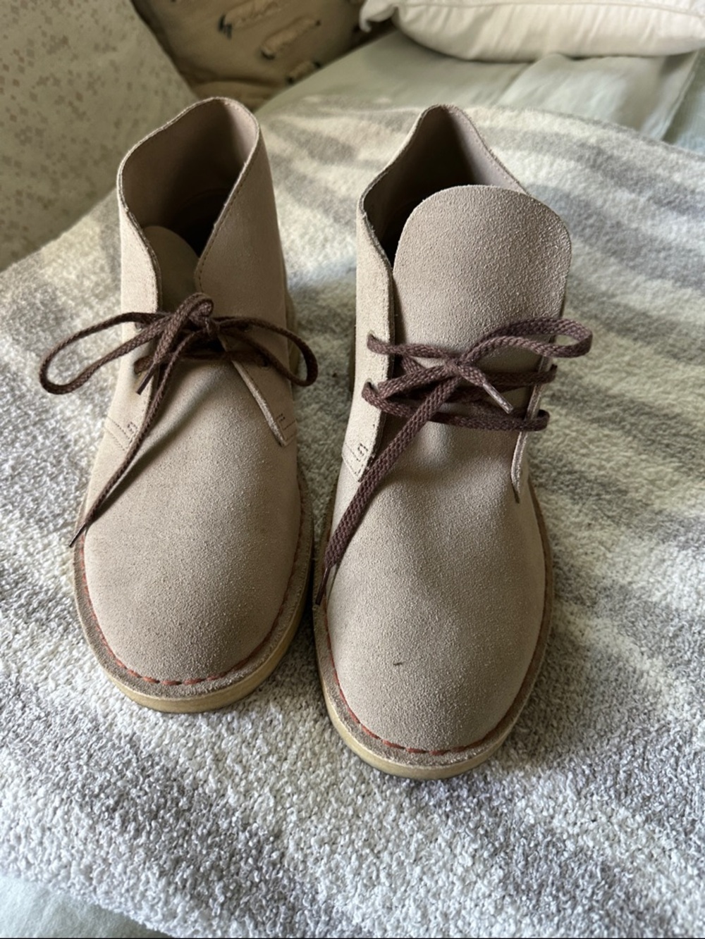 Clarks Men's Taupe Suede Chukka Boots
